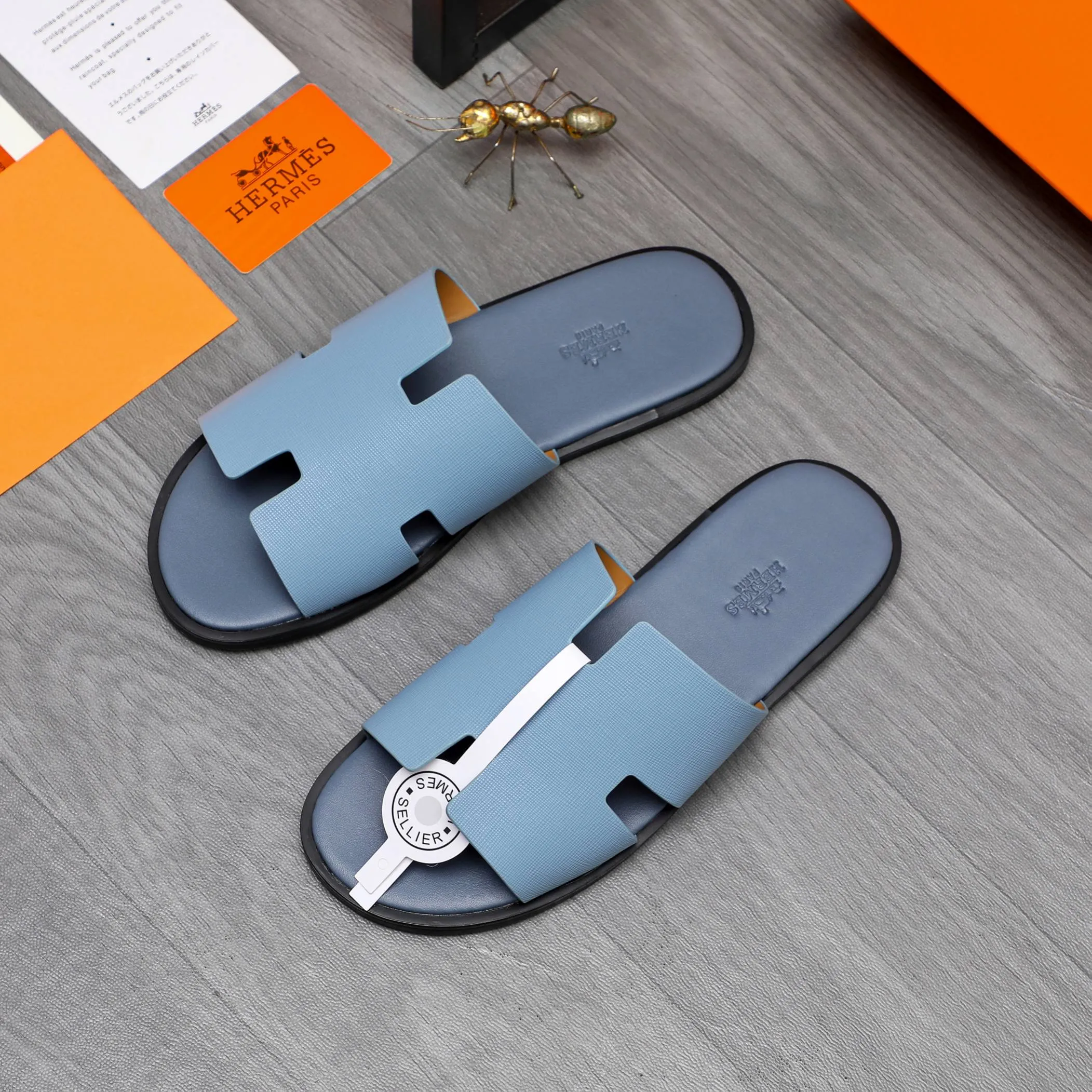 Men's shoes 💰280 Product trademark: Hermes "Hermes" slippers Regular size: 38-46 Product material: vertical grain cowhide upper, microfiber lining, original outsole